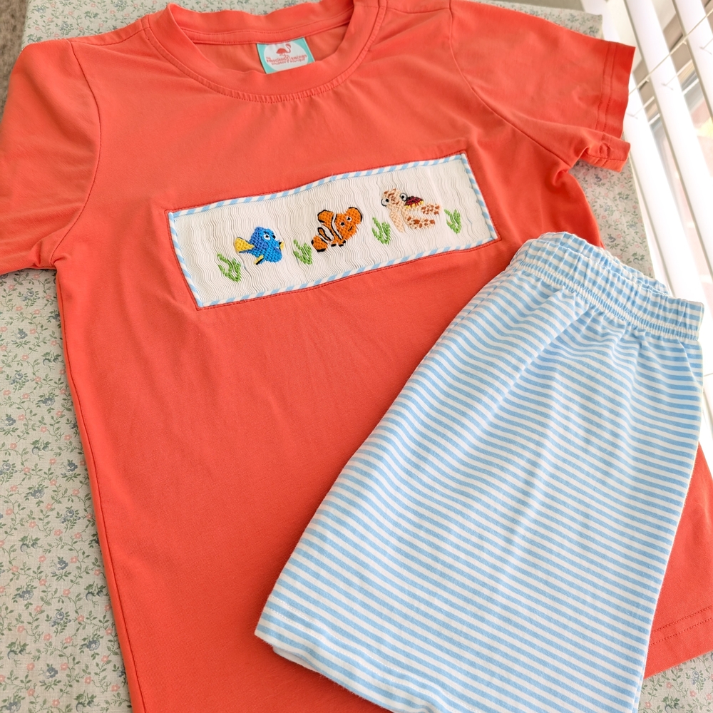 Finding Nemo Smocked Short Set